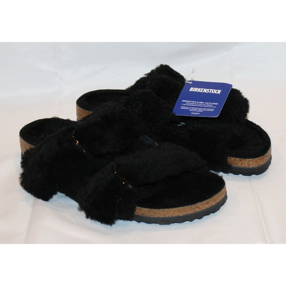 Birkenstock Women Papillo 8 EU 39 Arizona Big Buckle Teddy Shearling Sandals - Picture 4 of 10